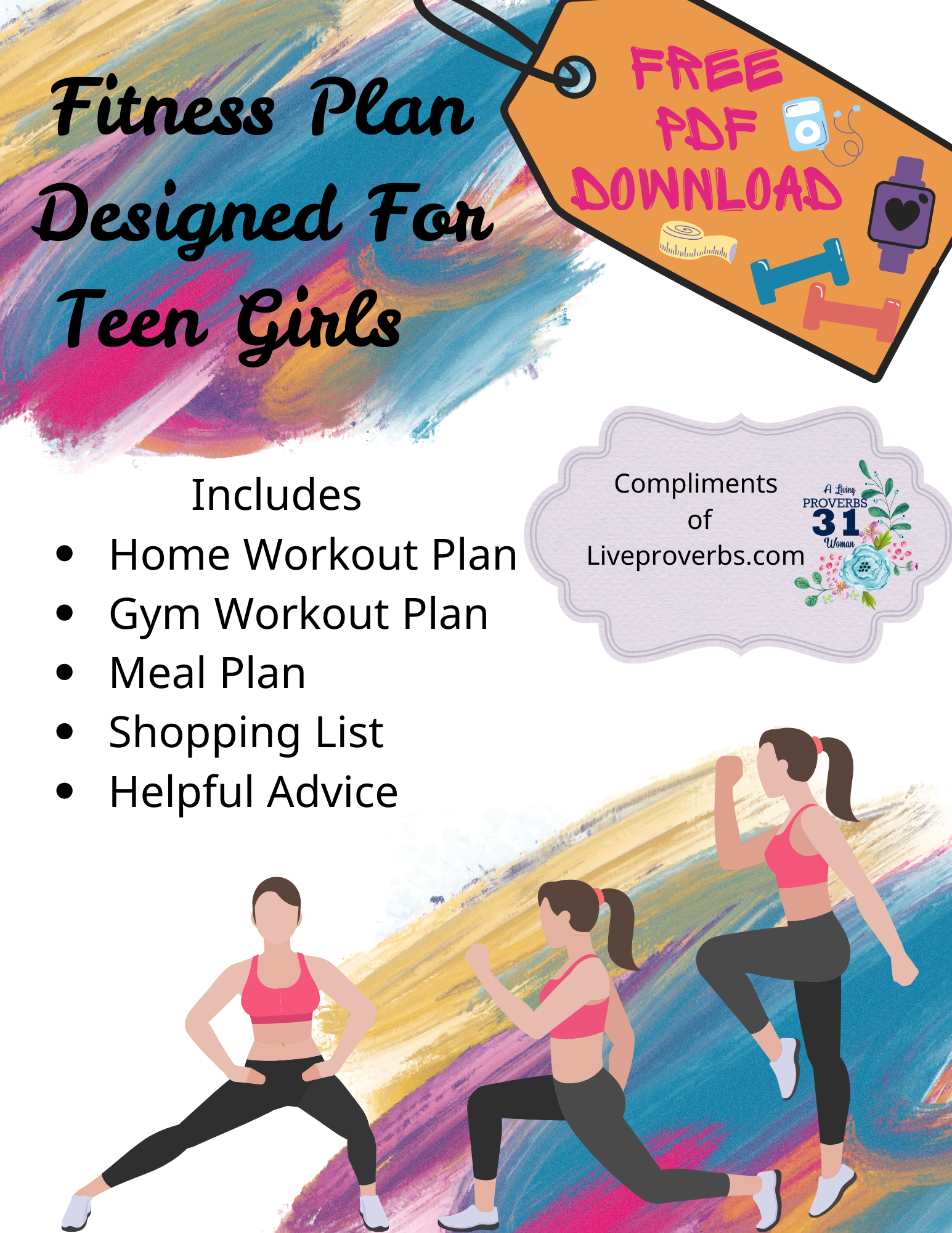 FREE Fitness Plan for Teen Girls (Digital Download)