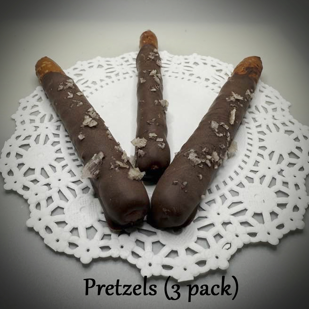 Pretzel Rod 3 pack chocolate and sea salt