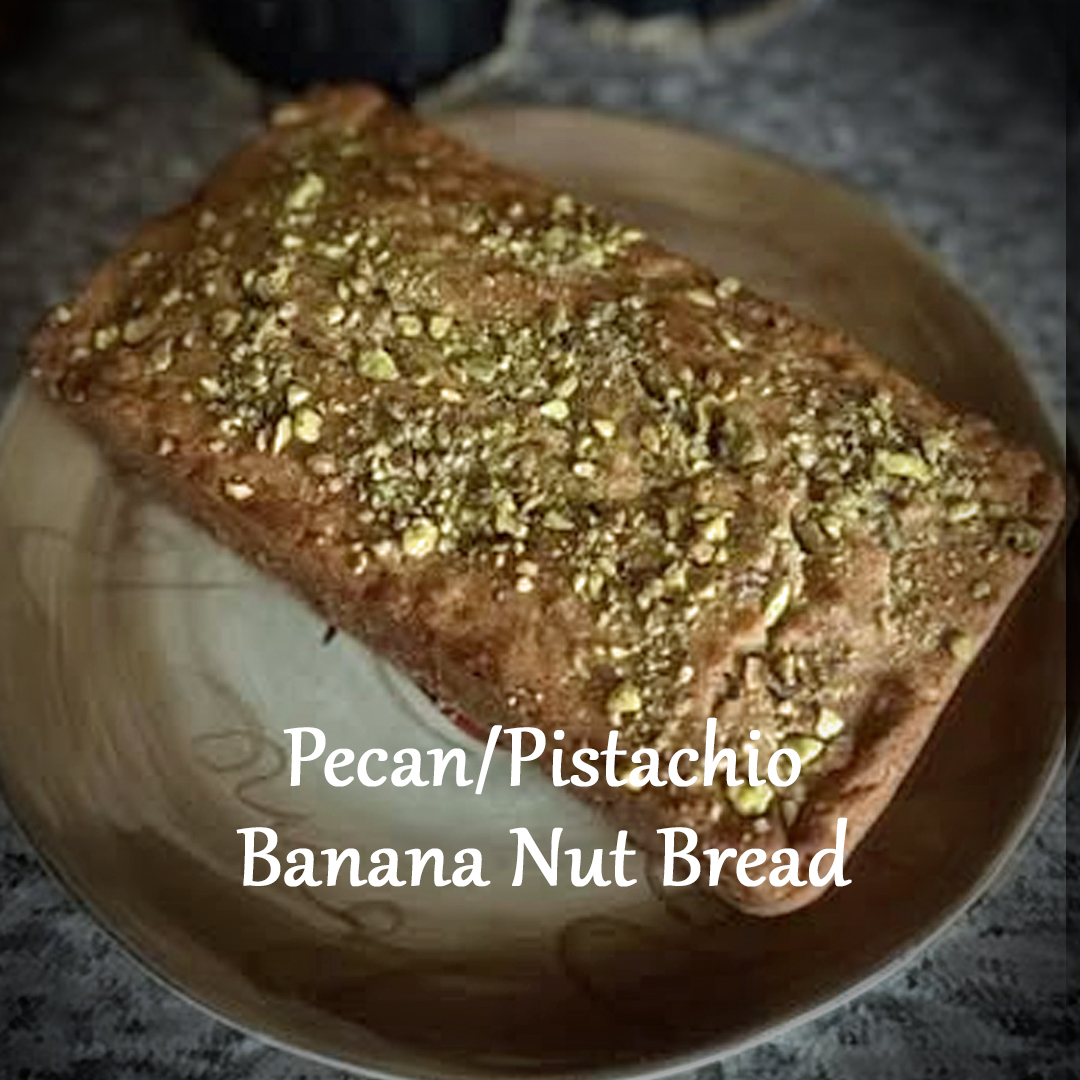 Pecan and Pistachio Banana Bread