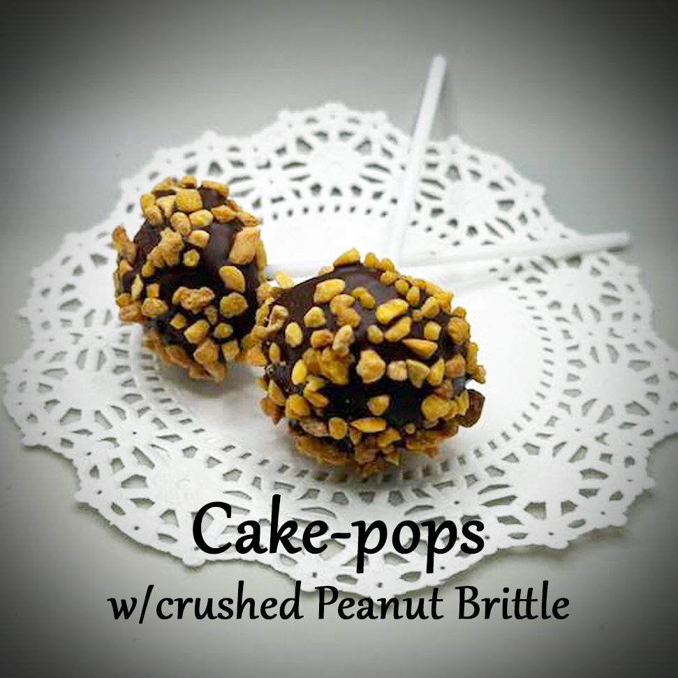 Cake-pop with Peanut Brittle