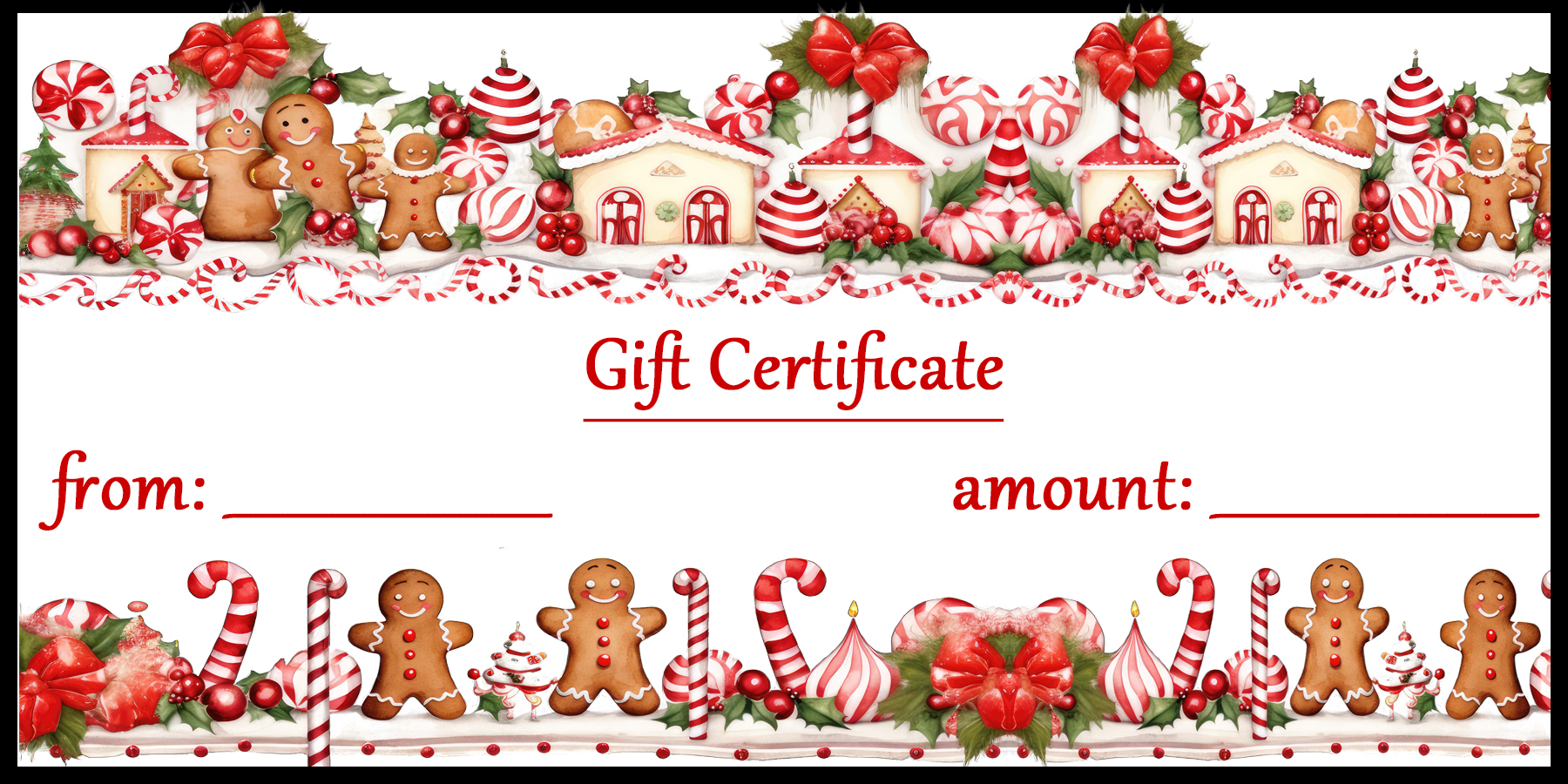 Personalized Gift Certificate