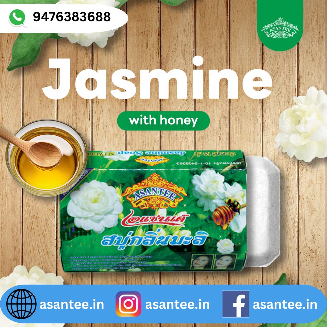 Asantee Jasmine Honey Soap (Pack of 3)