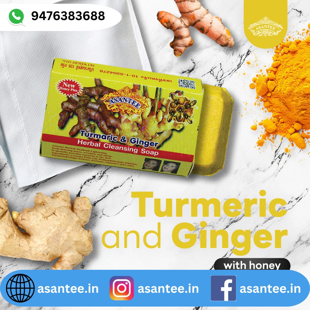 Asantee Turmeric and Ginger Soap (Pack of 3)