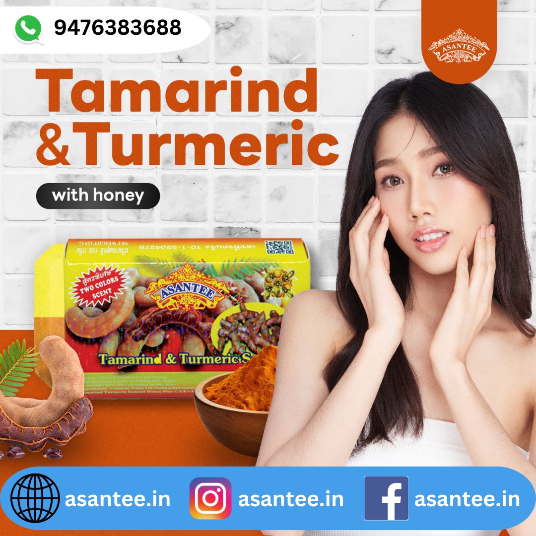 Asantee Tamarind and Turmeric Soap (Pack of 3)