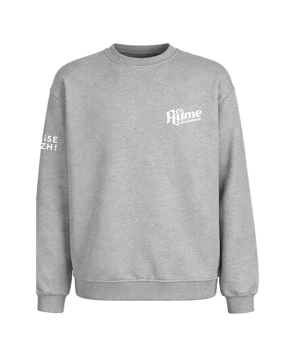 SWEAT COL ROND GRIS