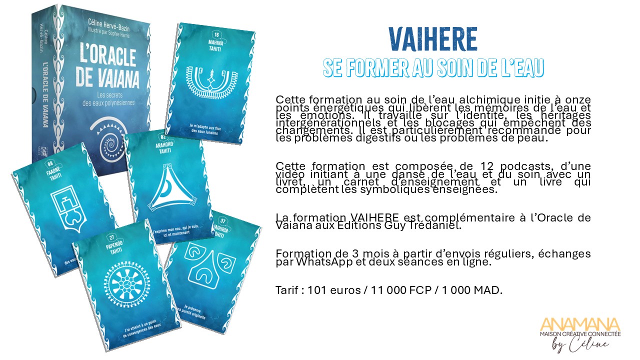 Vaihere : Soin de l'eau