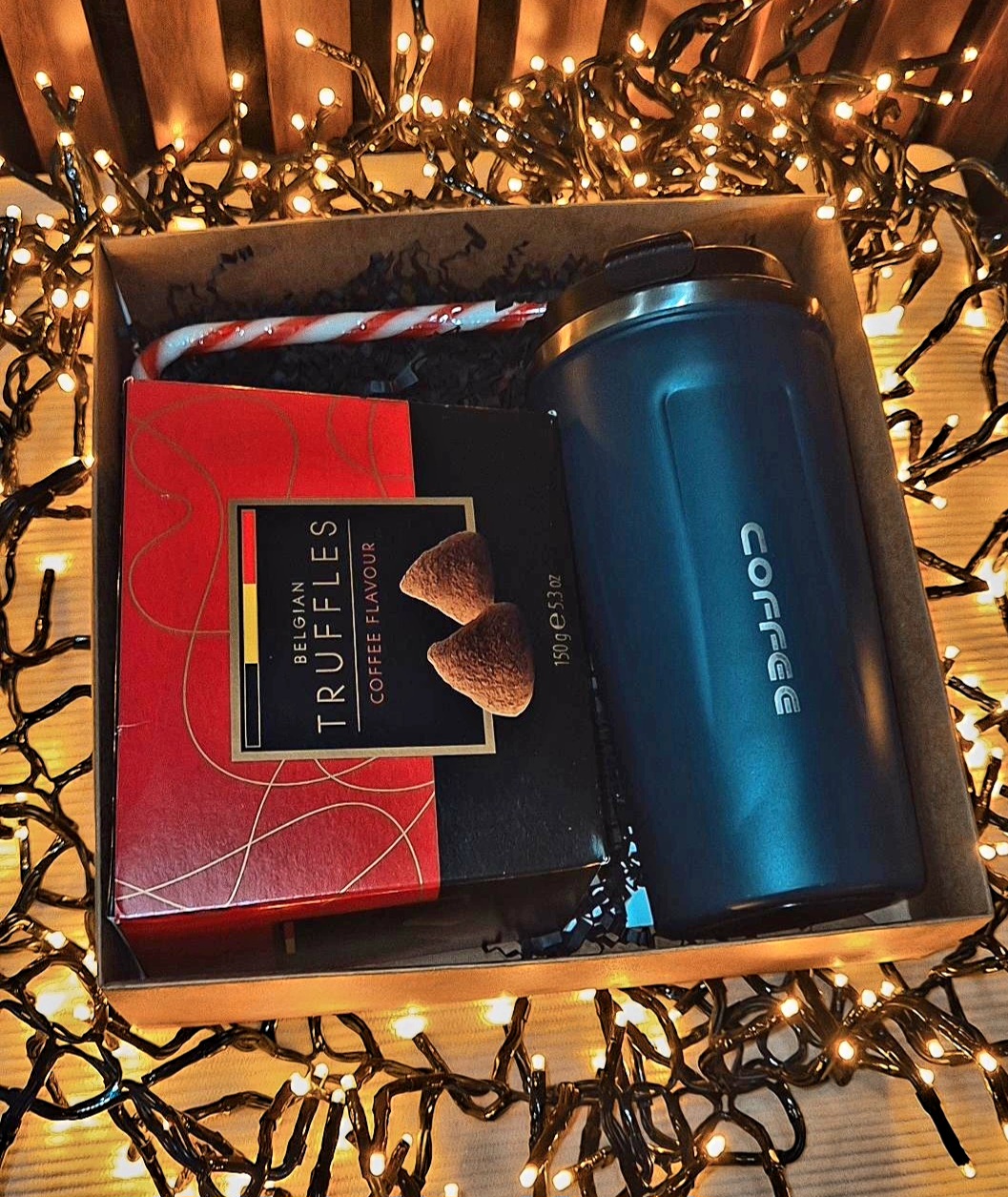 Dovanų rinkinys su termo puodeliu