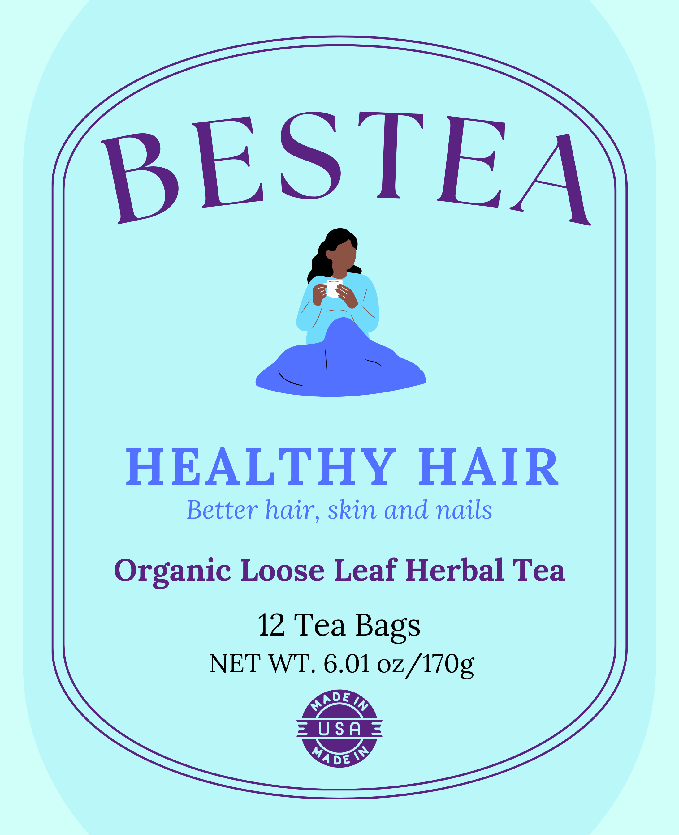 Healthy Hair Herbal Tea Tin (20 tea bags)