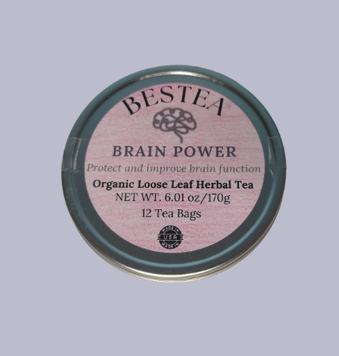 Brain Power Herbal Tea Tin (12 tea bags)