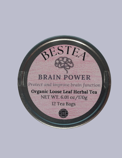 Brain Power Herbal Tea Tin (12 tea bags)