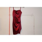 Elegant Red Satin Dress