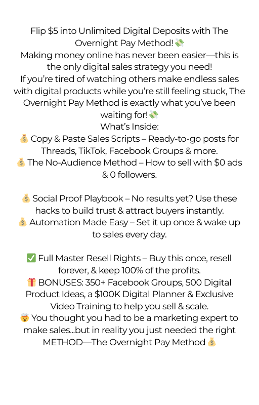 Overnight Pay Method