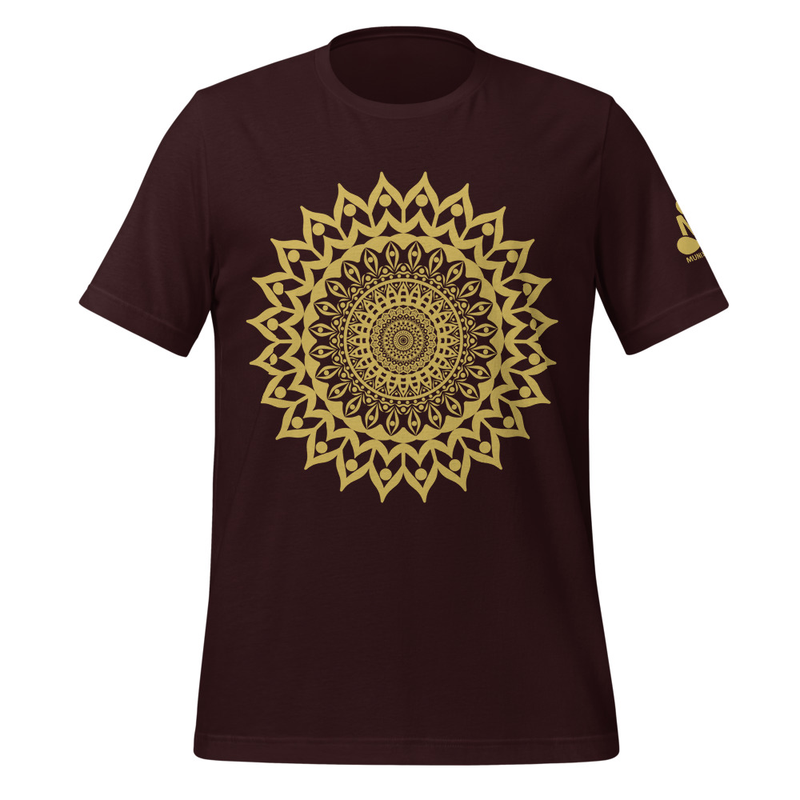 Golden Mandala Print Unisex T-Shirt