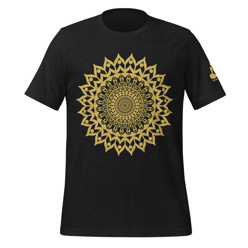 Golden Mandala Print Unisex T-Shirt