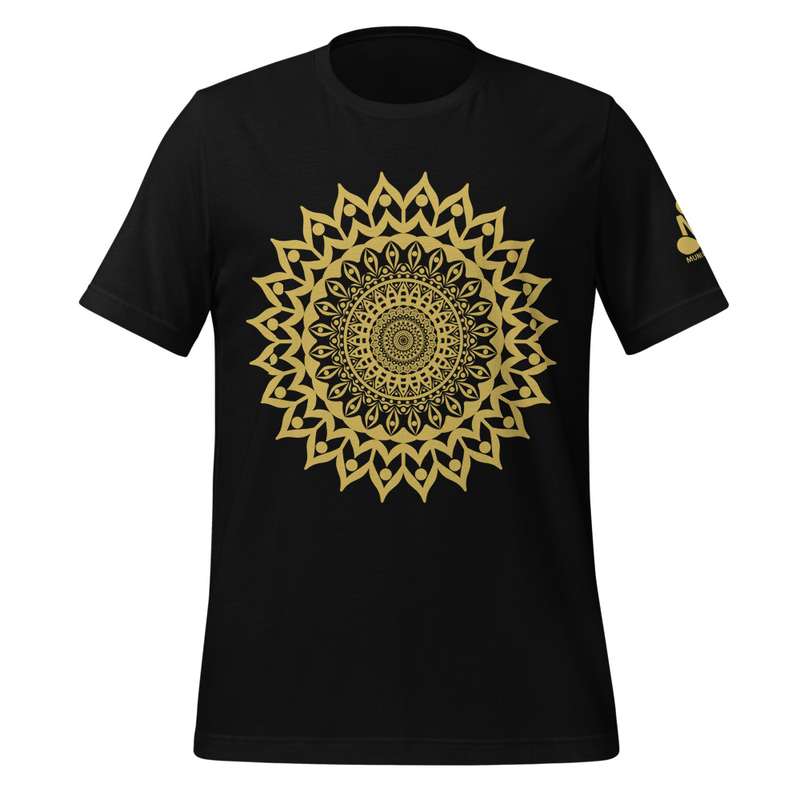 Golden Mandala Print Unisex T-Shirt