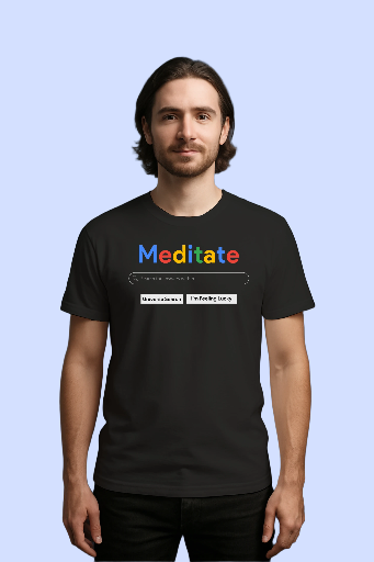 Meditate Search Graphic Unisex T-Shirt