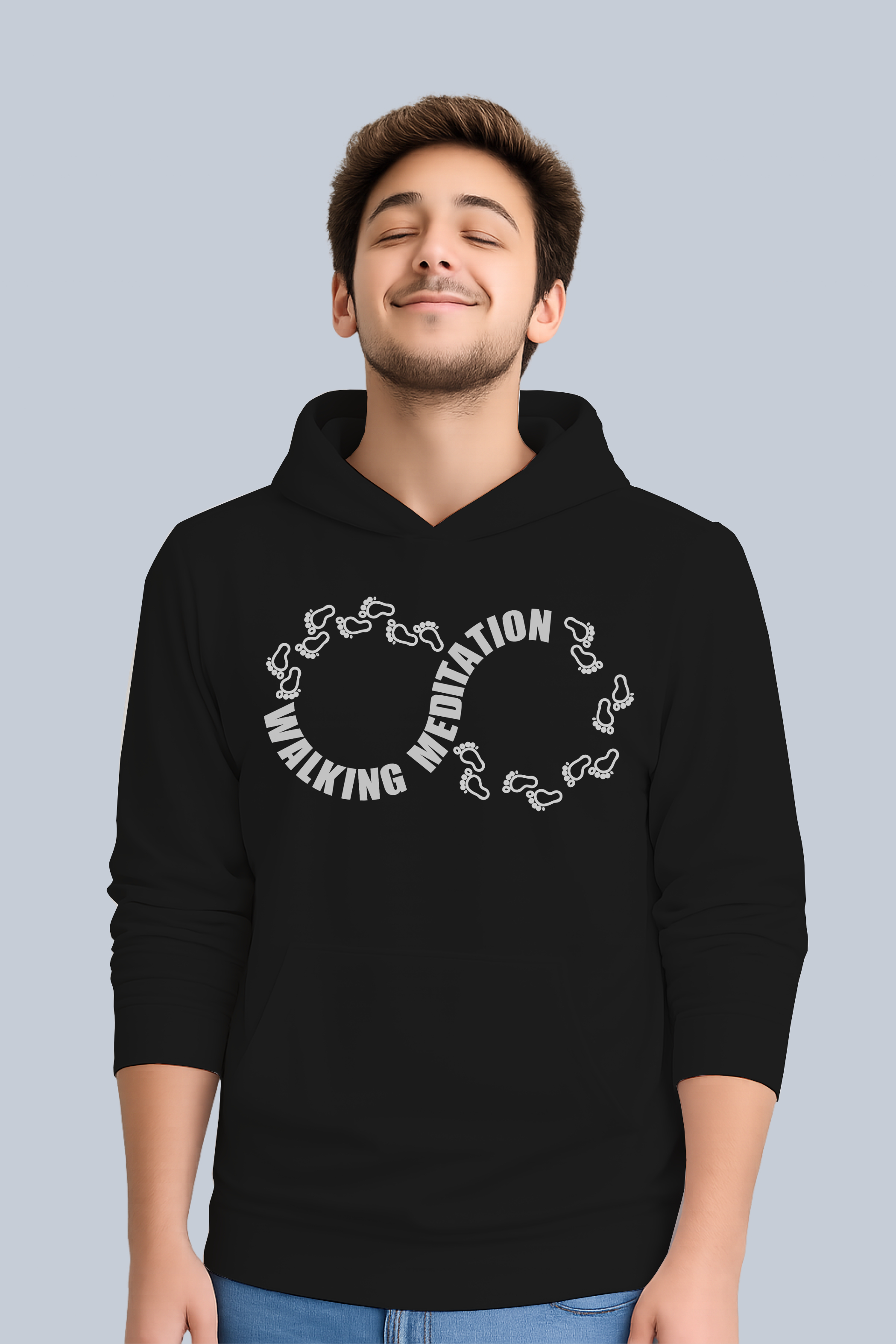 Infinite Possibilities Footsteps Walking Meditation Hoodie