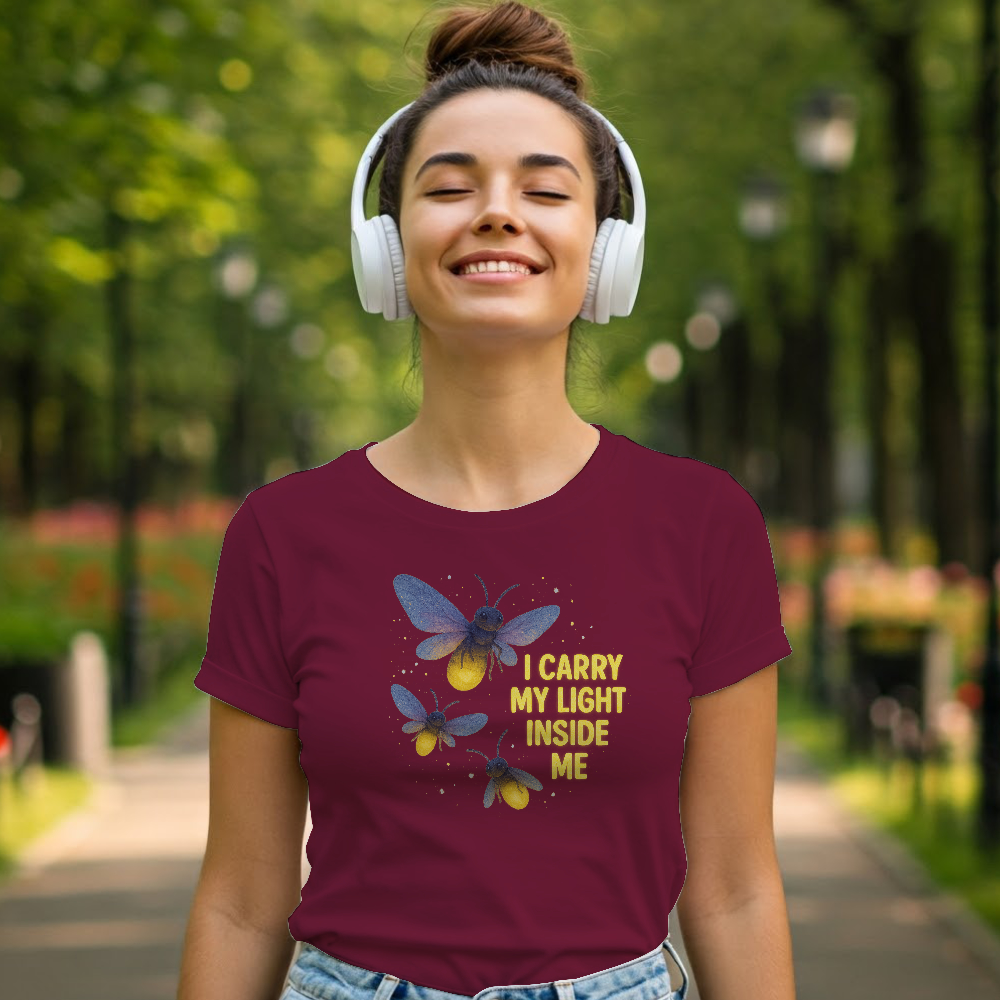 I Carry My Light Inside Me Firefly Graphic Unisex T-shirt