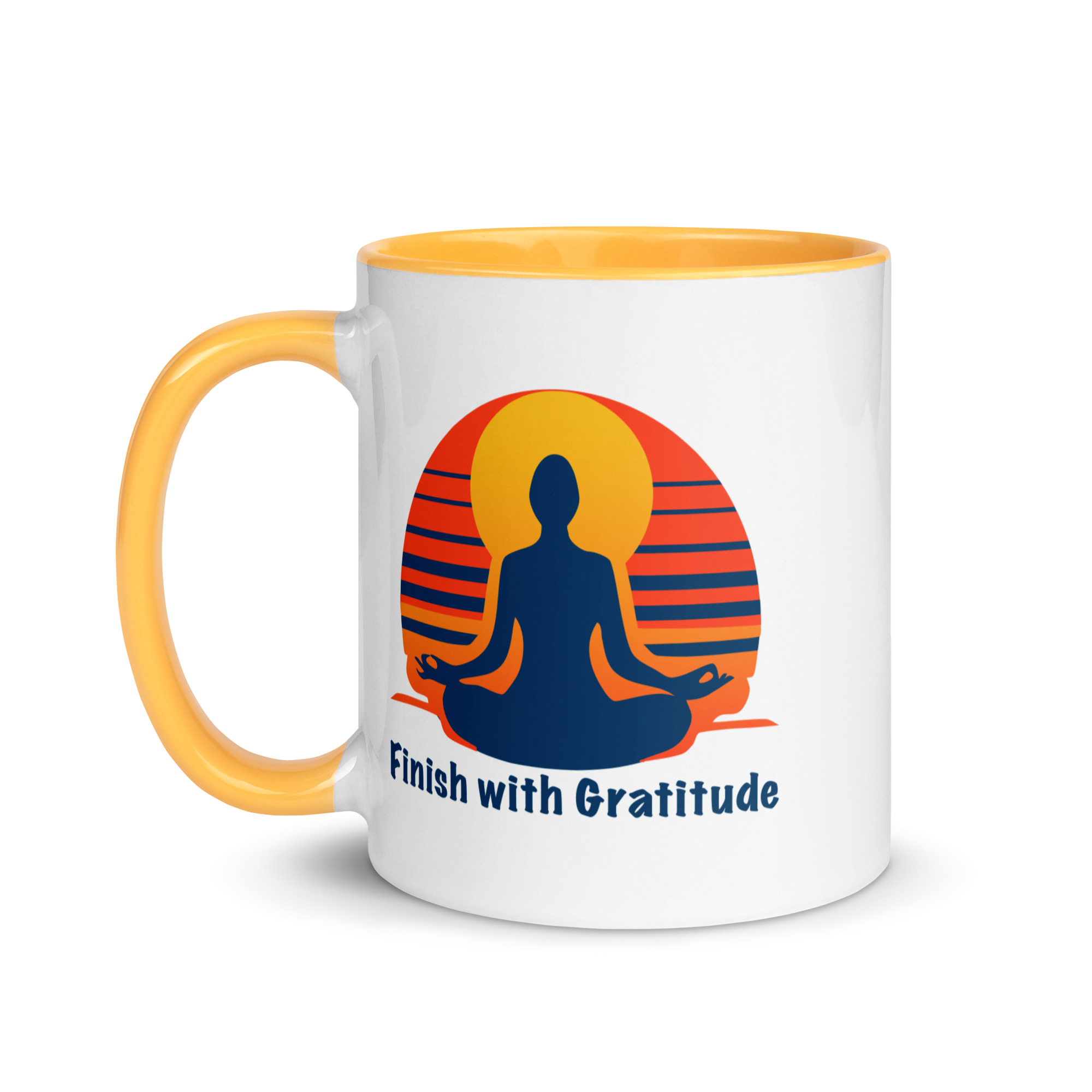 Begin with Mindfulness End with Gratitude Coffee Mug 11 oz