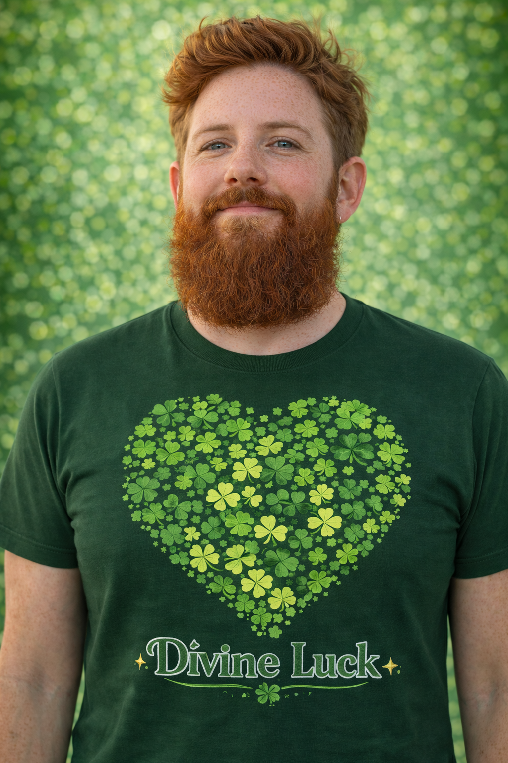 Divine Luck Shamrock Heart St. Patrick's Unisex t-shirt