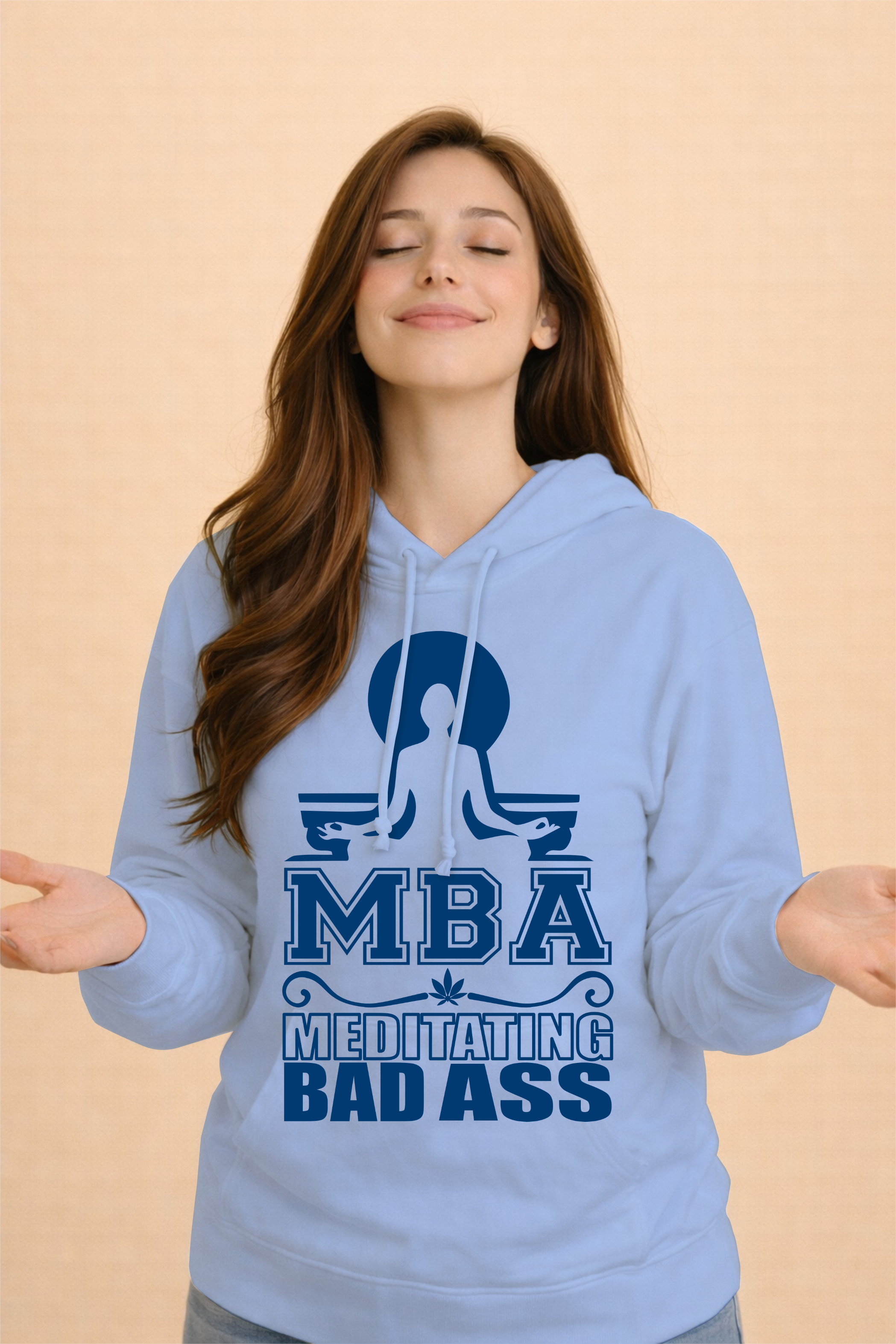 Meditating Bad Ass (MBA) Unisex Hoodie