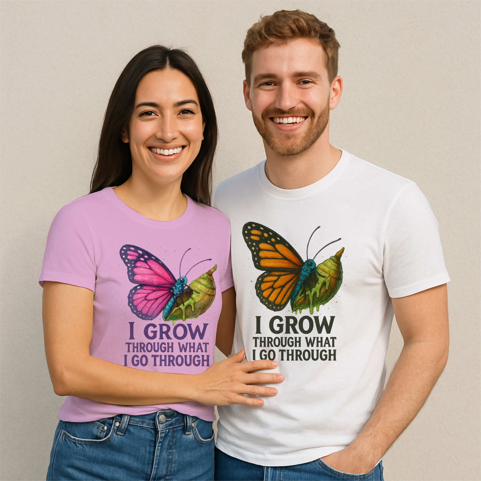 I grow through what I go Through Inspirational Unisex T-Shirt