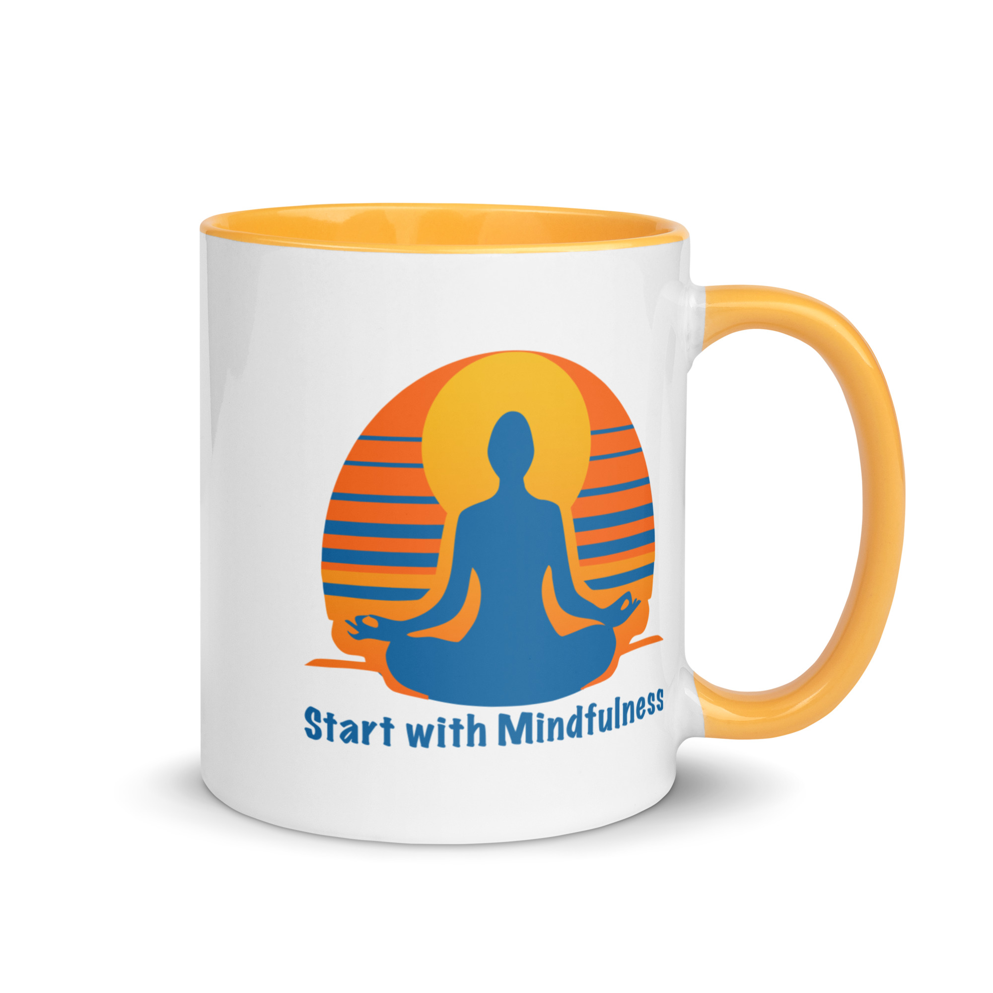 Begin with Mindfulness End with Gratitude Coffee Mug 11 oz
