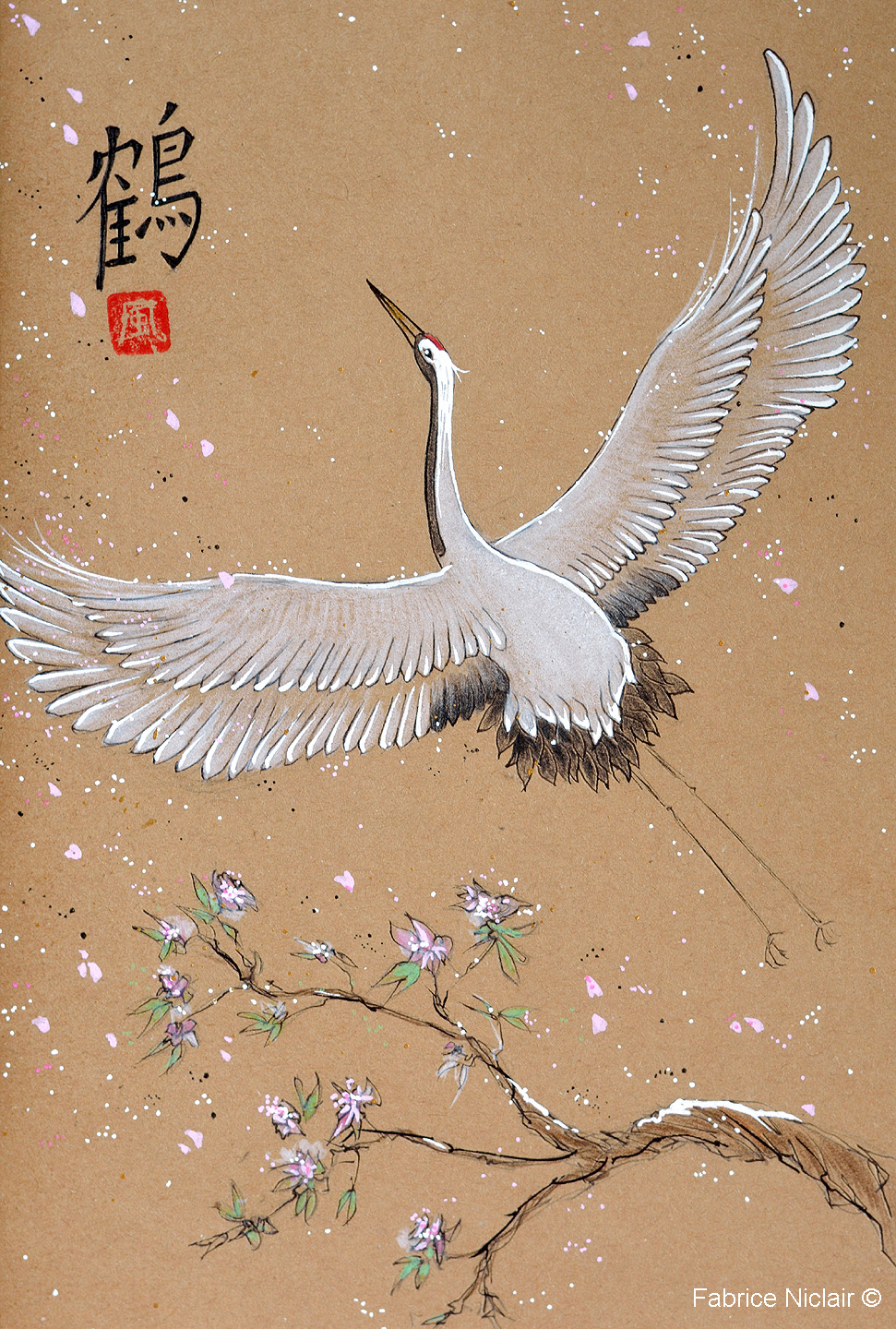 La Divine Grue d'hiver (reproduction)