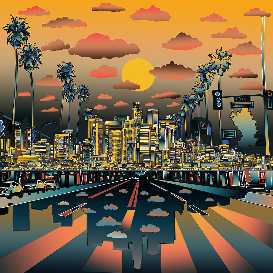 Urban Skyline Art Print