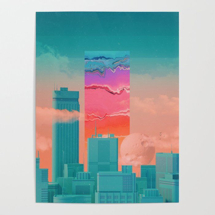 Abstract Cityscape Art Print