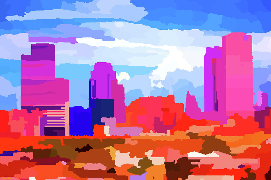 Abstract Cityscape Painting