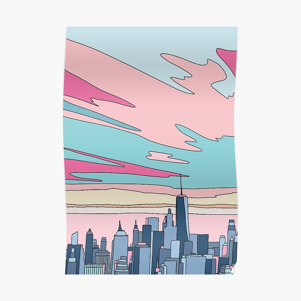 City Skyline Art Print