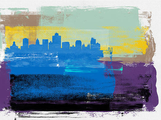 Abstract Cityscape Painting