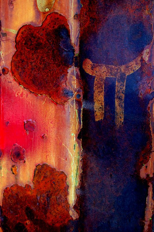 Abstract Rust Art Canvas