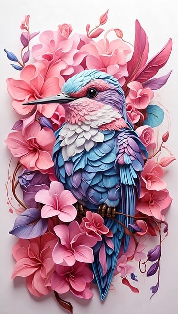 Hummingbird 3D Wall Art