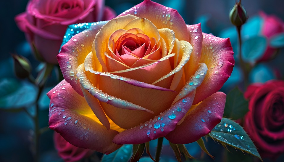 Vibrant Bicolor Rose