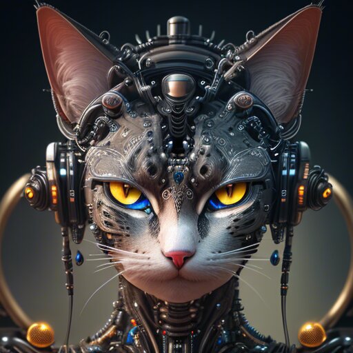 Cybernetic Cat Artwork