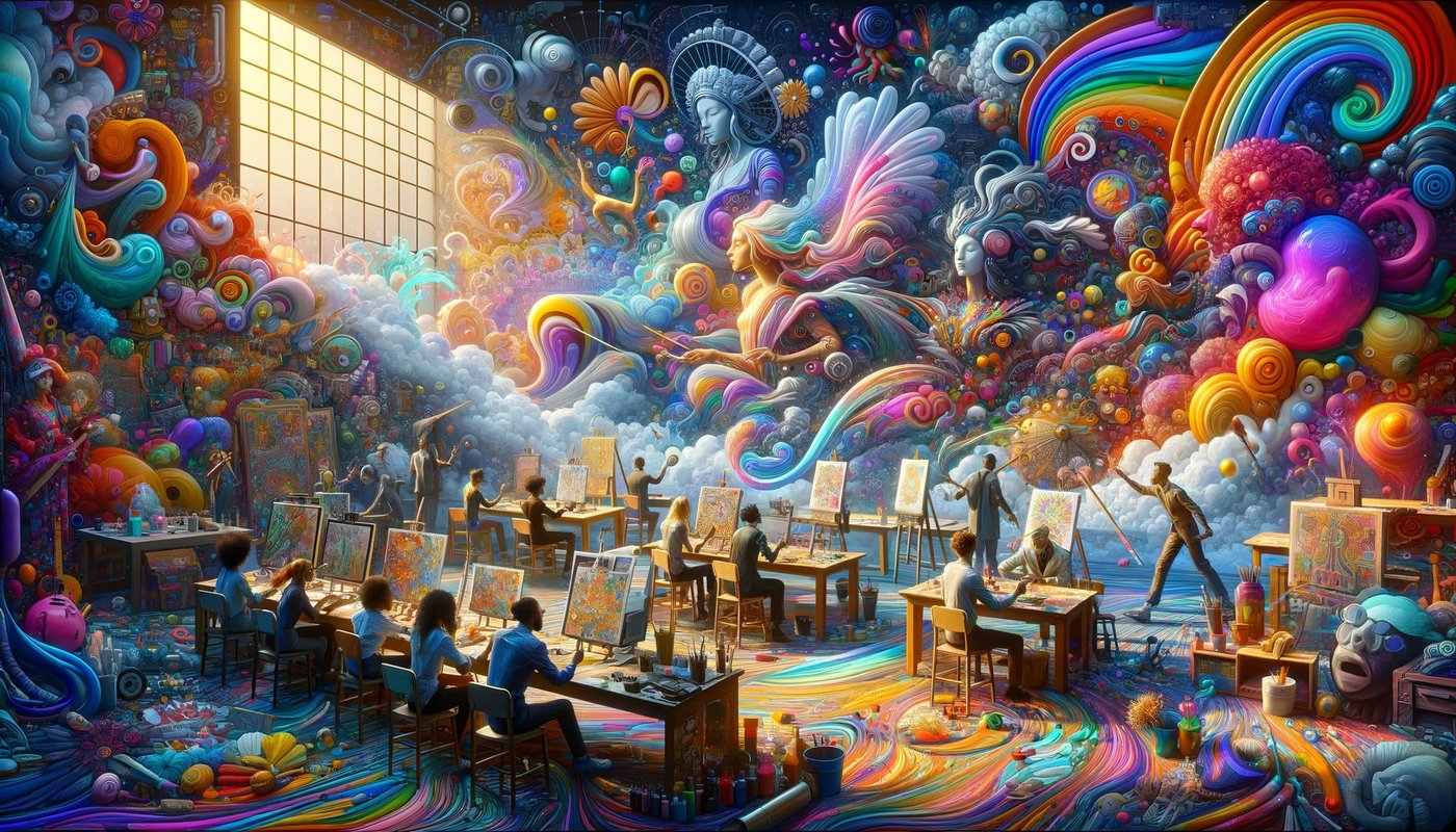 Colorful Art Studio Experience
