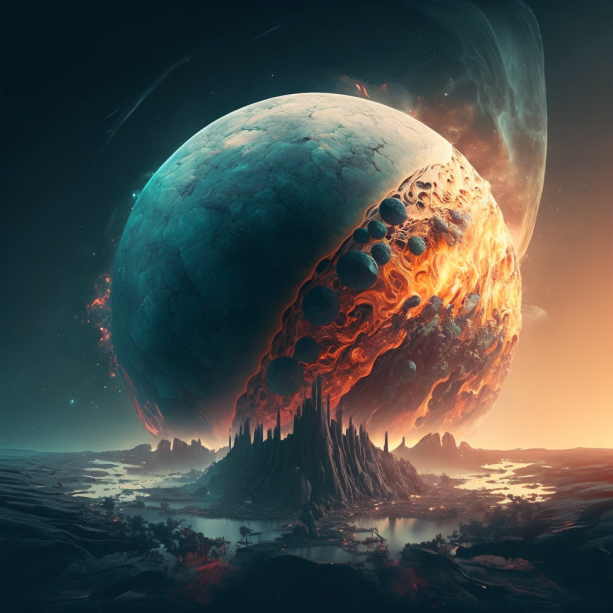 Sci-Fi Planetary Art Print