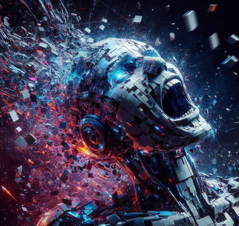 Futuristic Robotic Sculpture