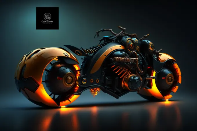 Futuristic Motorcycle