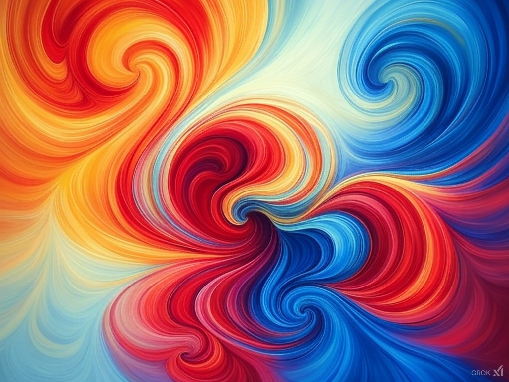 Abstract Swirl Art Print