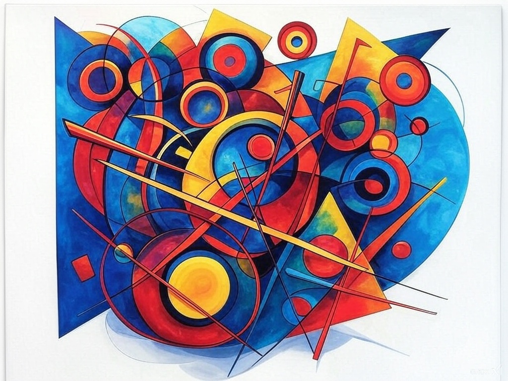 Abstract Geometric Art Piece