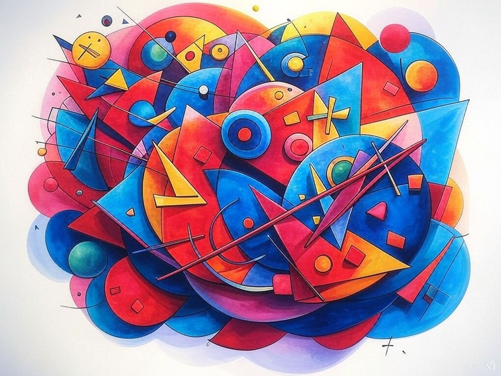 Abstract Geometric Art Painting