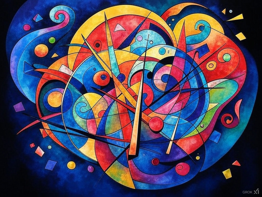 Abstract Colorful Art Painting