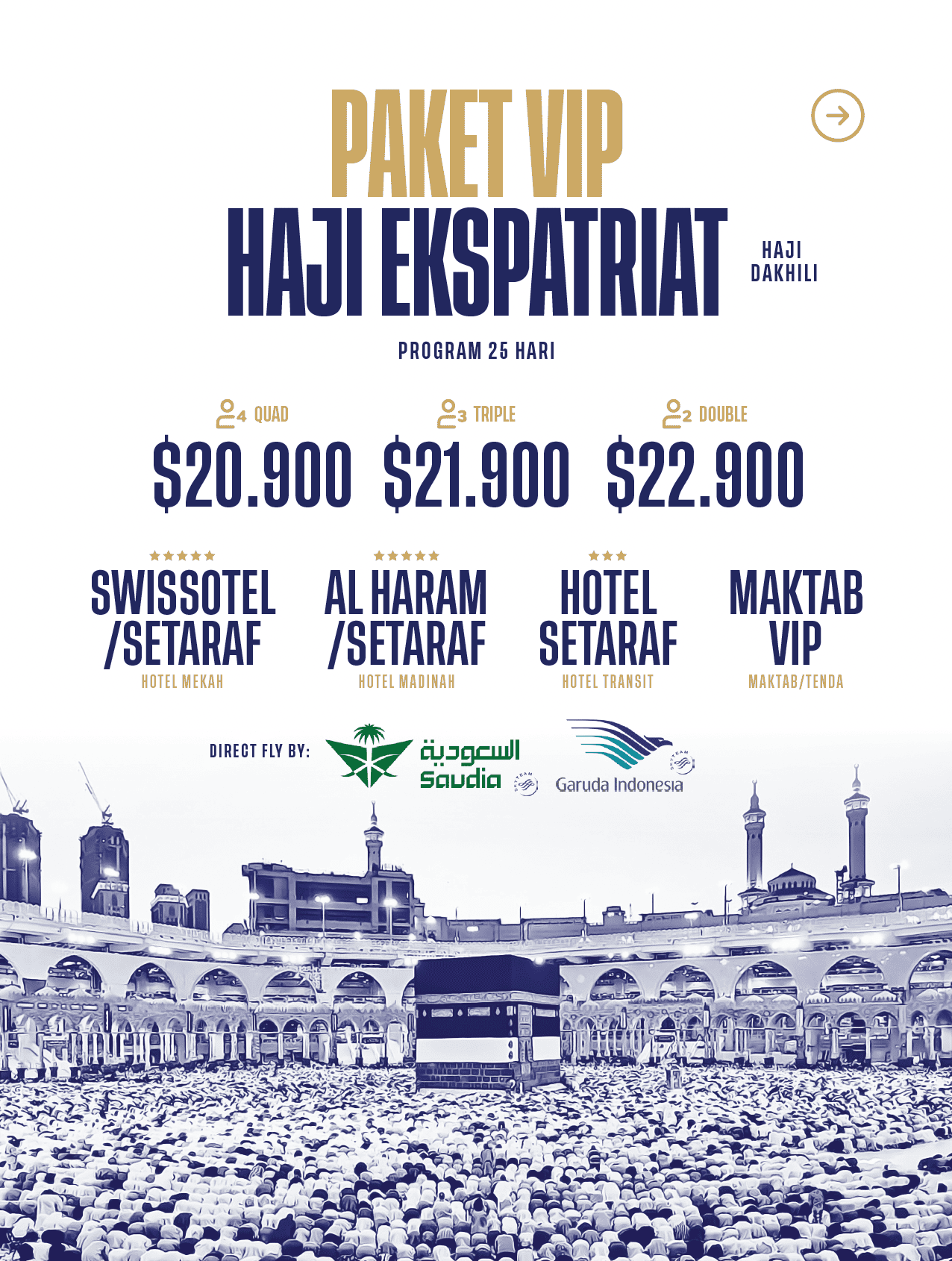 Haji Dakhili Paket VIP 2025