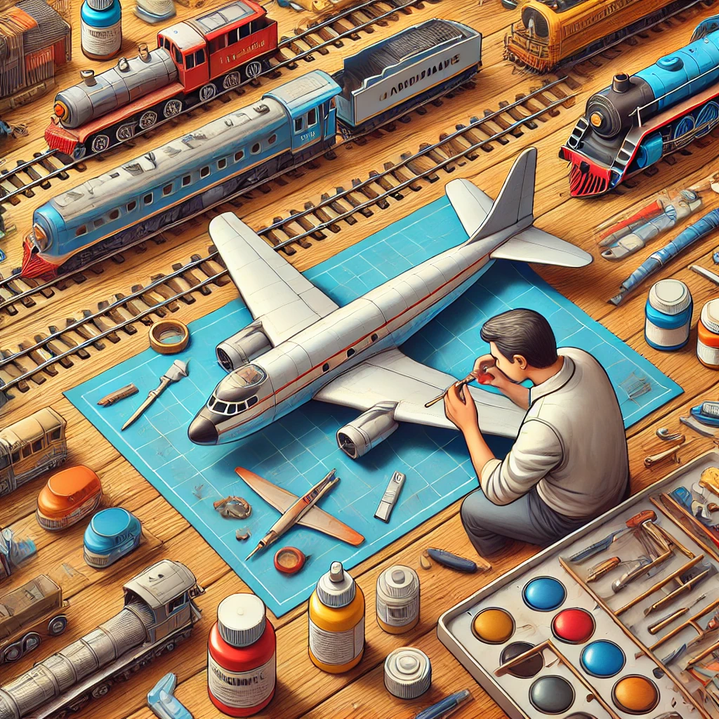 Initiation au modélisme : avions, trains, bateaux