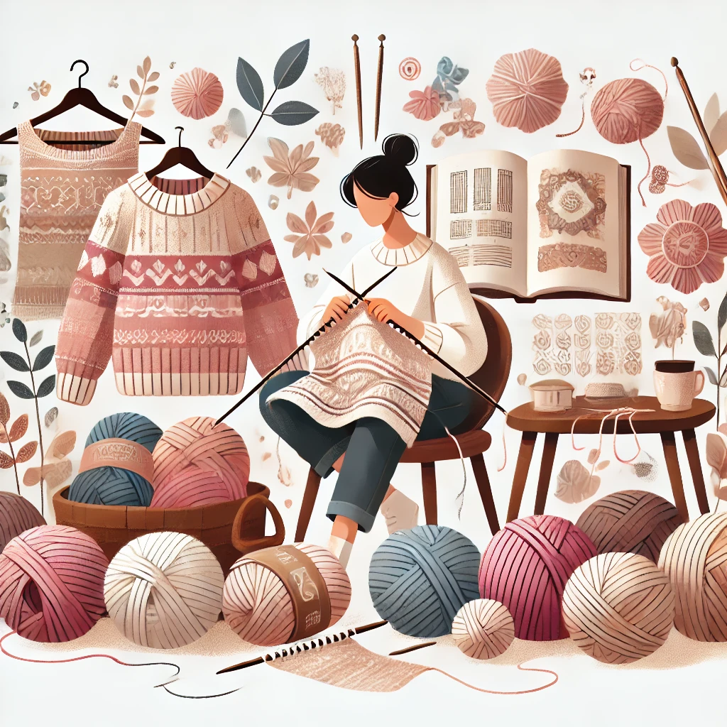 Apprendre le tricot pour créer ses propres vêtements.