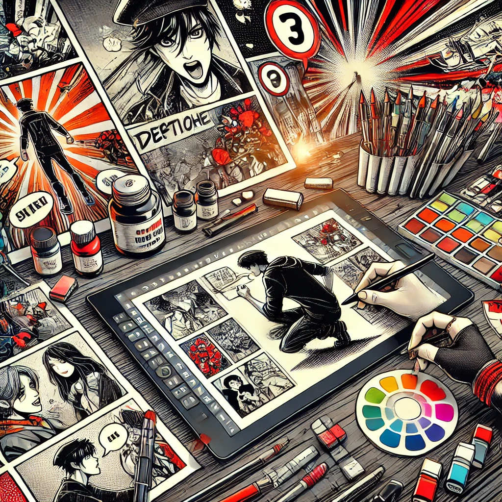 Créer des BD ou mangas de A à Z