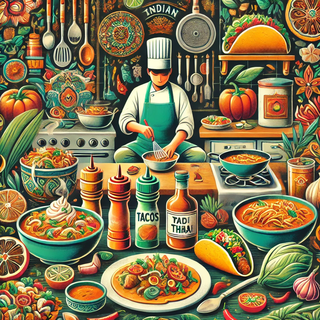 Cuisine du monde : apprendre des plats indiens, thaïlandais, mexicains, etc.